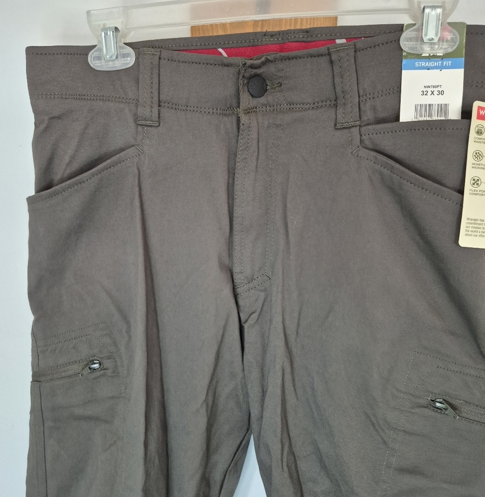 Wrangler Men's Outdoor Performance Cargo Pants Comfort Flex Waistband NWT - Picture 3 of 8